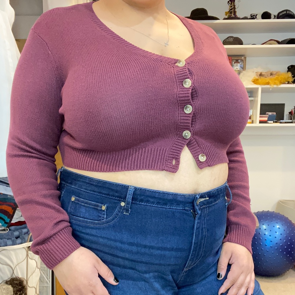 Cropped cardigan